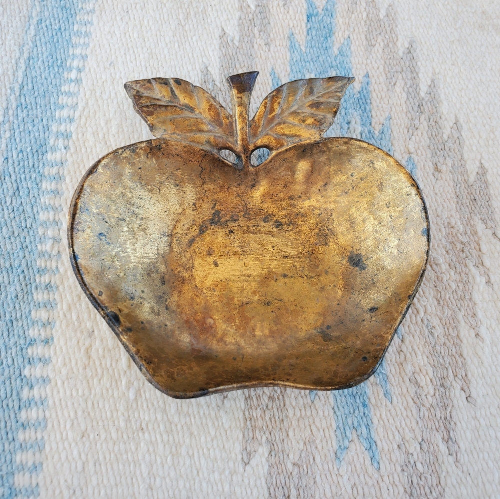 Large antique coin dish